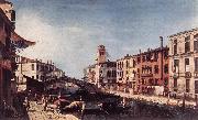 MARIESCHI, Michele View of the Rio di Cannareggio gs painting